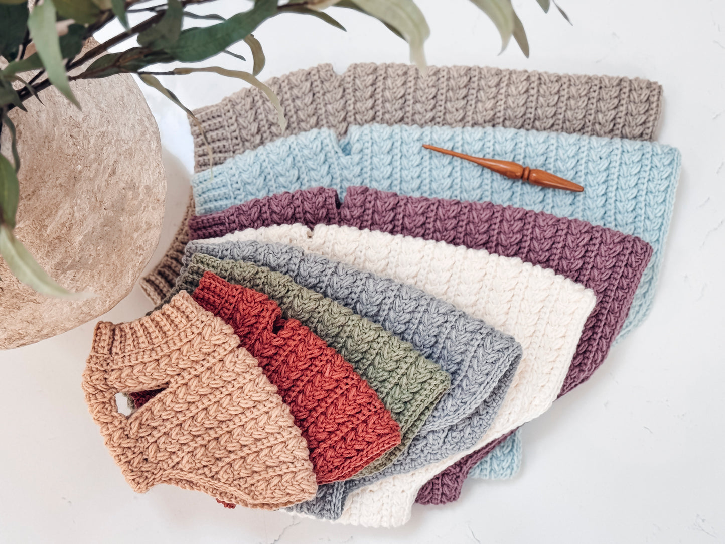 Wheat Stitch™ Dog Sweater Crochet Pattern | Textured Pet Sweater | Multiple Dog Sizes