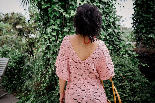 CROCHET PATTERN Hexagon Beach Summer Dress Cover-up Sun Kissed Pattern Crochet, Size Small to XL