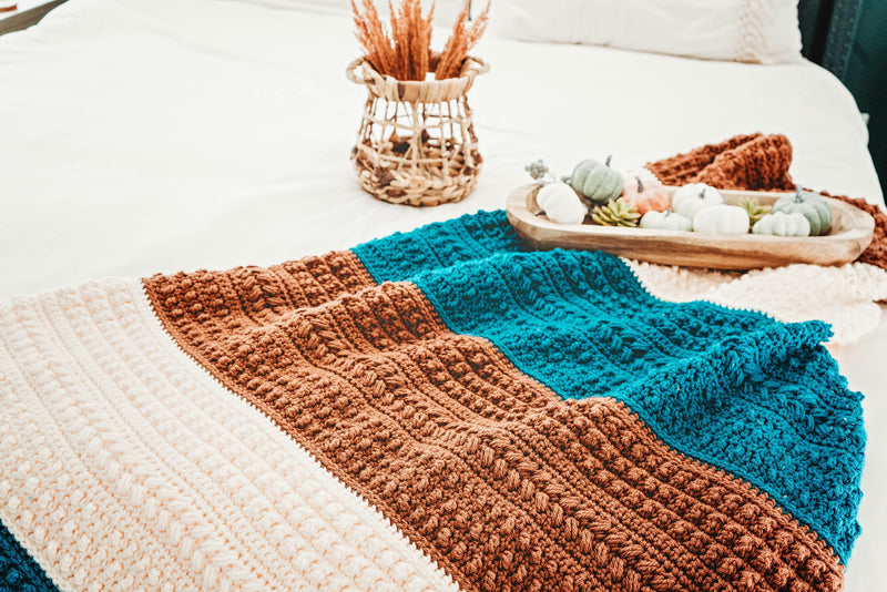 CROCHET PATTERN + VIDEO Sanibel Crochet Blanket, Home Decor, Crochet Video Tutorial Included, Diy Crochet Blanket