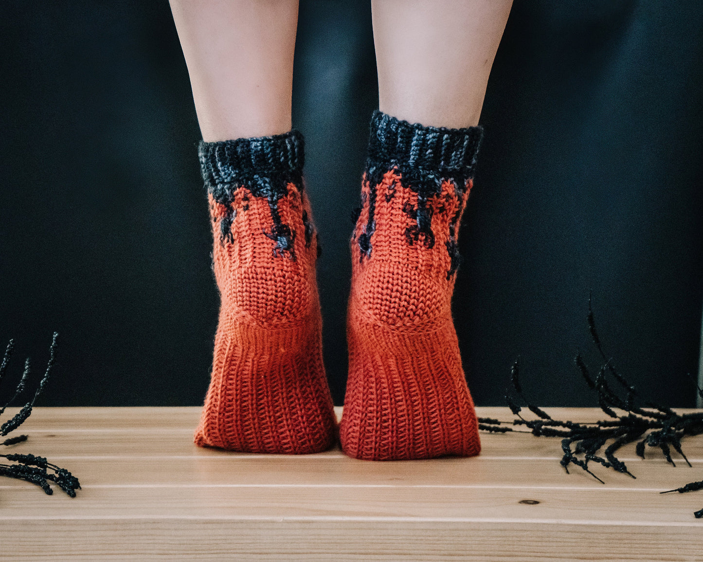 CROCHET PATTERN + VIDEO Creepy Crawly Spider Crochet Sock Pattern, Easy to follow crochet pattern with video, footwear fashion, intermediate