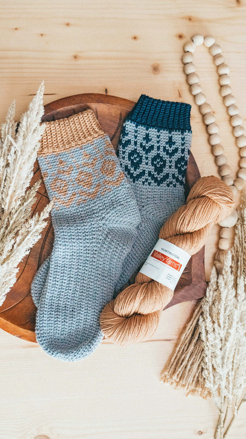 CROCHET PATTERN + VIDEO Fireside Crochet Pattern Collections eBook Includes Colorwork Beanie, Socks, Pullover Sweater, & Easy Cardi
