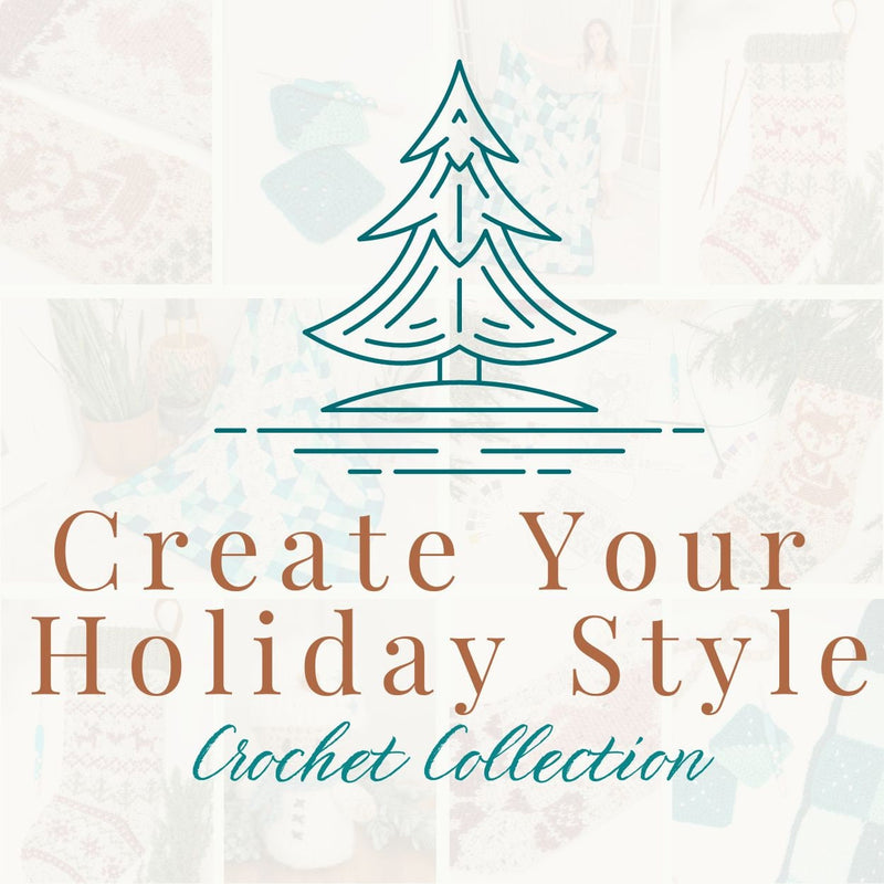 CROCHET PATTERN + VIDEO Create Your Holiday Style Crochet Course, Stocking Charts, Blanket Chart, Crochet Christmas Home Decor
