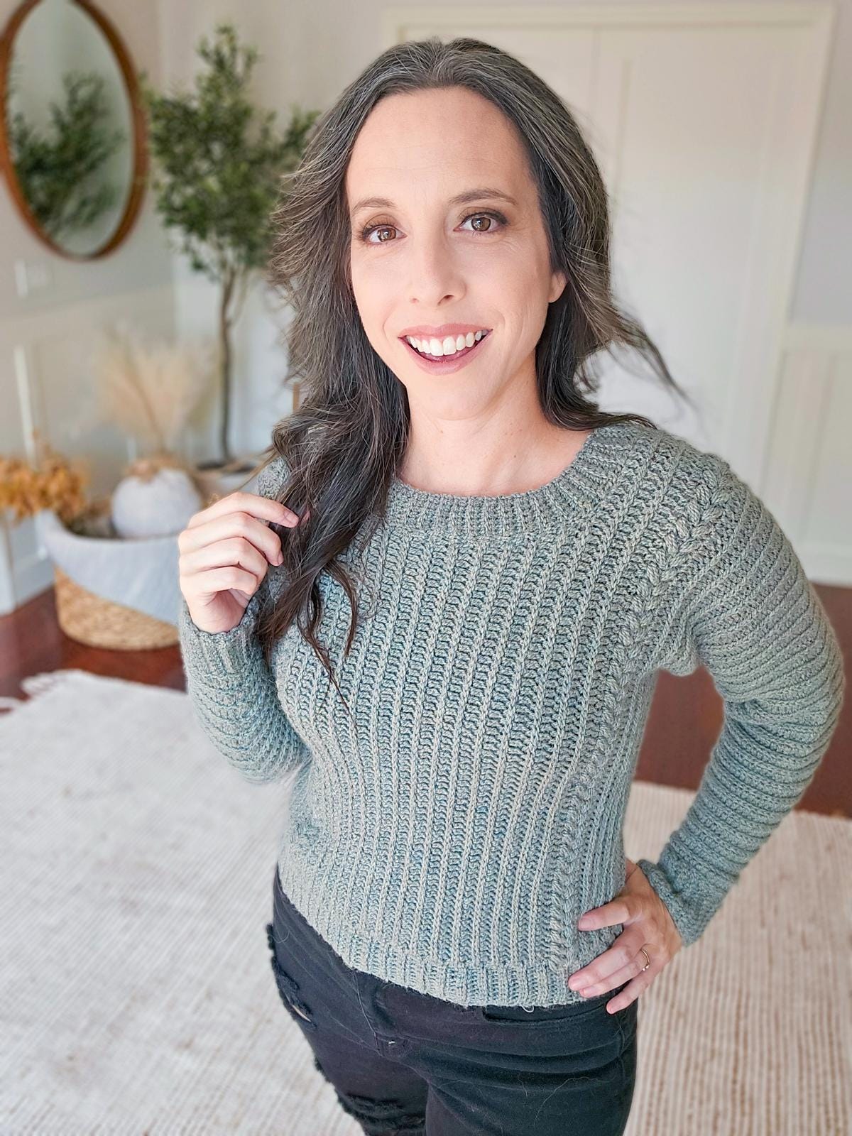 CROCHET PATTERN + VIDEO Autumn Wheat Crochet Sweater Pattern in Sizes xs-5X. Easy Crochet Pattern & Beginner Friendly - Crocheted Flat.
