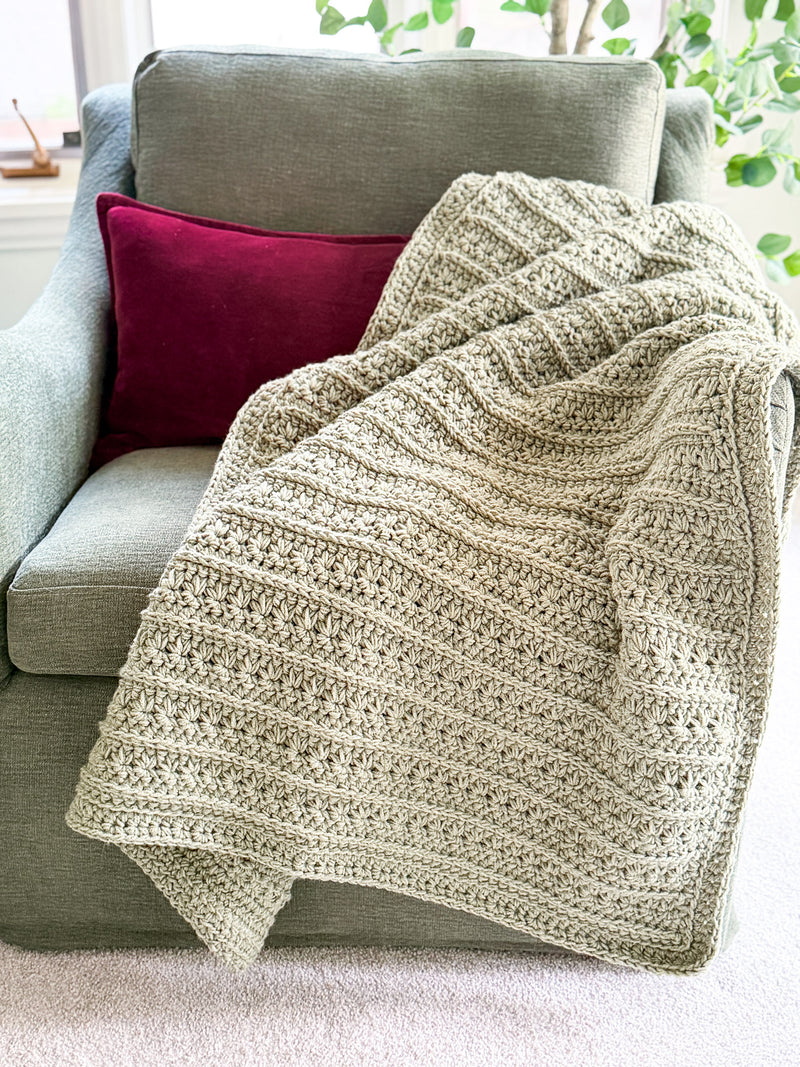 Petal Loop Stitch Blanket crochet pattern