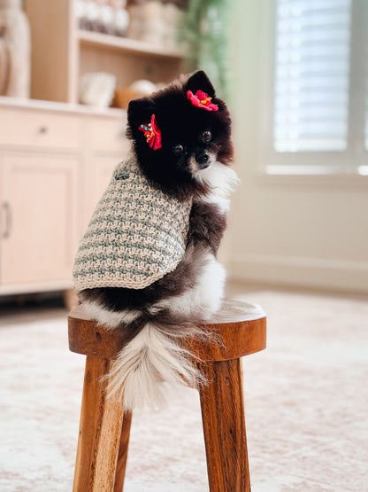 Houndstooth Dog Sweater Crochet Pattern + Video| XXS to 3X