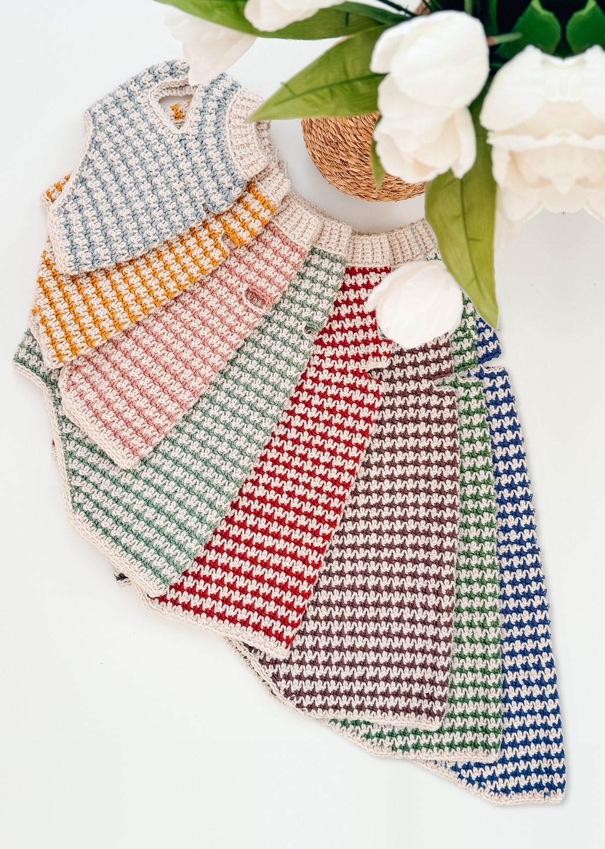 Houndstooth Dog Sweater Crochet Pattern + Video| XXS to 3X