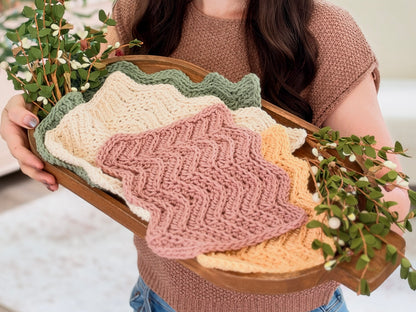CROCHET PATTERN + VIDEO Ripple Blanket and Washcloth | 15 Blanket Sizes | Chevron Zigzag | Instant Pdf Download