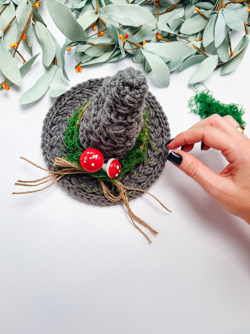 Wheat Stitch Witch Hat Trio Crochet Pattern | 3 Sizes | Home Decor