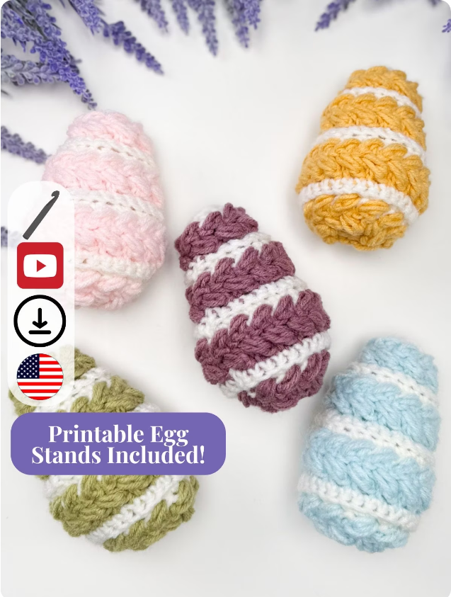 Wheat Stitch™ Easter Crochet Pattern Trio Bundle PDF