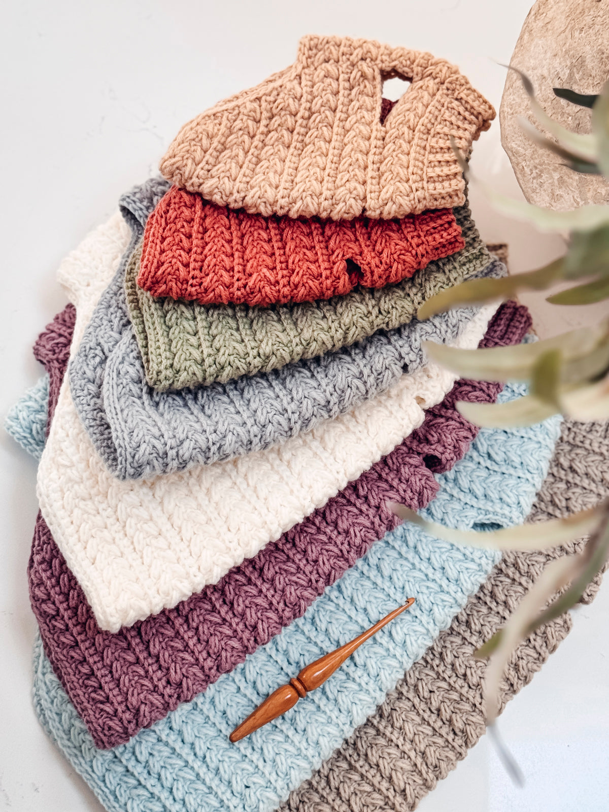 Wheat Stitch™ Dog Sweater Crochet Pattern | Textured Pet Sweater | Multiple Dog Sizes