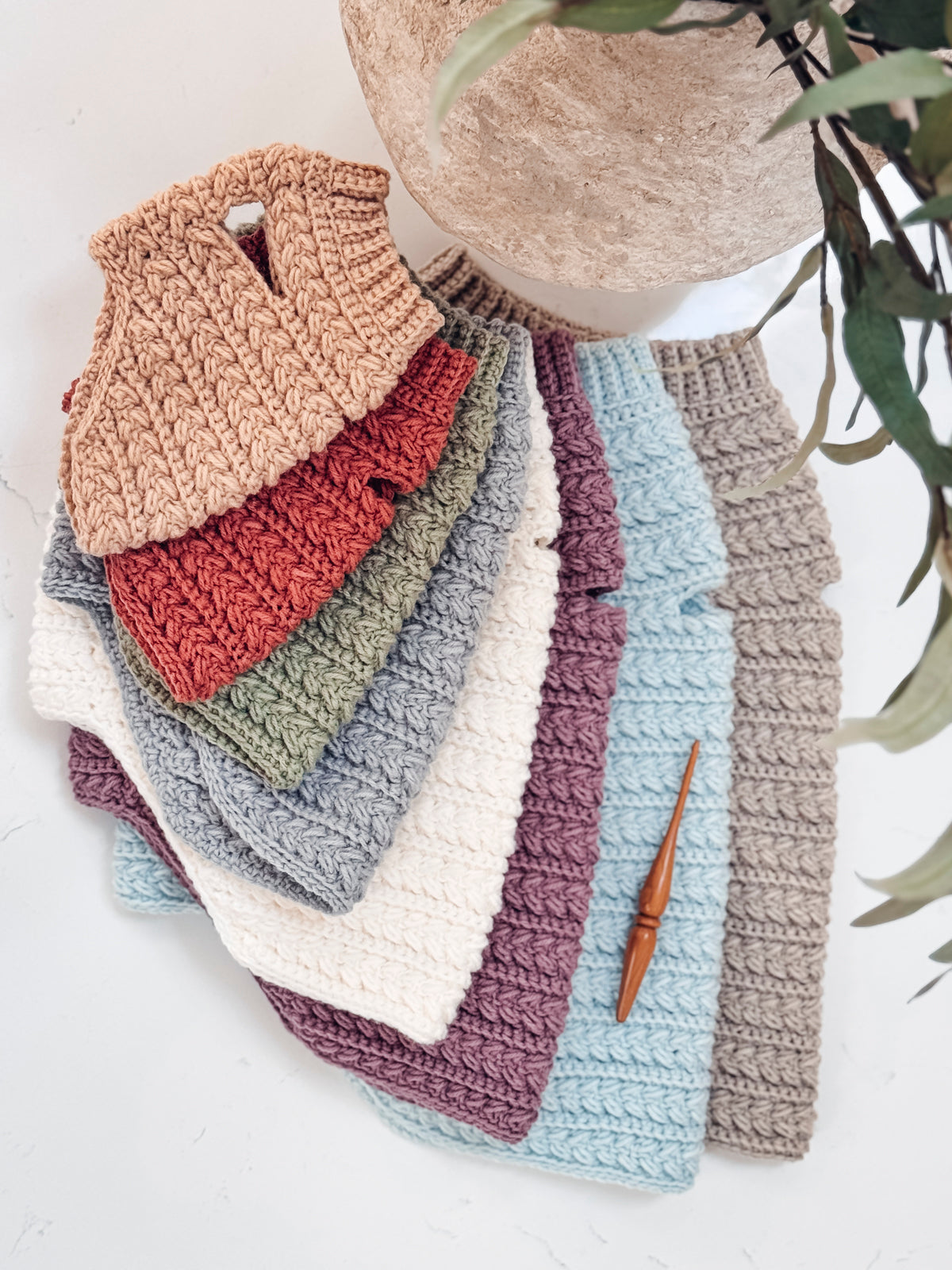 Wheat Stitch™ Dog Sweater Crochet Pattern | Textured Pet Sweater | Multiple Dog Sizes