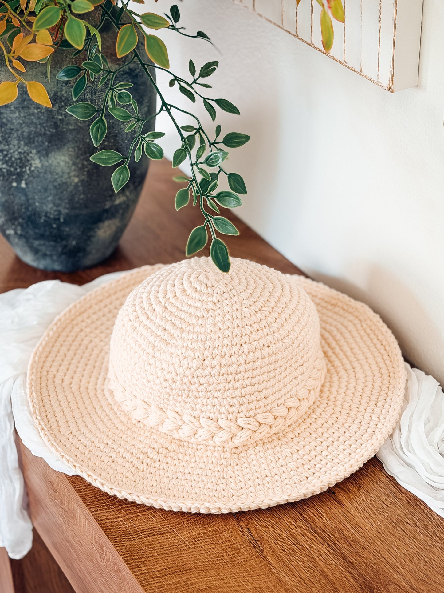 Wheatfield Summer Set: Crochet Pattern Bundle with Sun Hat, Market Bag, Summer Top & Headband (4 PDF Patterns + Video, Sizes Newborn to 5X)