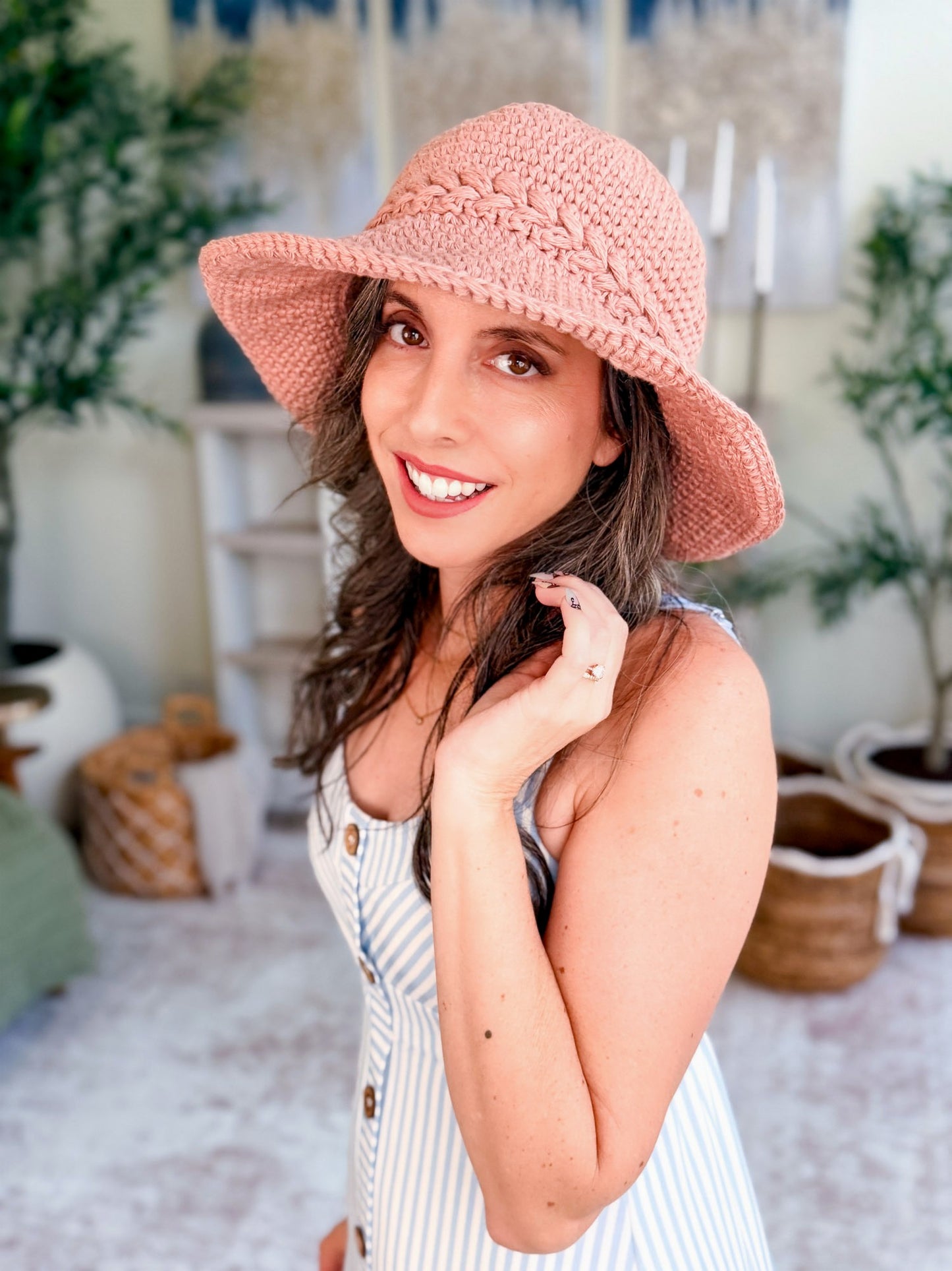 Wheatfield Summer Set: Crochet Pattern Bundle with Sun Hat, Market Bag, Summer Top & Headband (4 PDF Patterns + Video, Sizes Newborn to 5X)