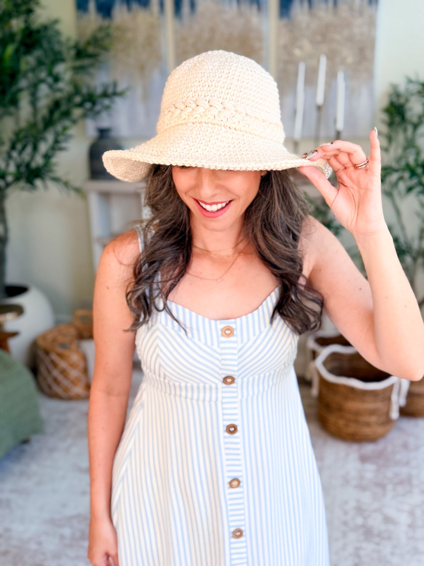 Wheatfield Summer Set: Crochet Pattern Bundle with Sun Hat, Market Bag, Summer Top & Headband (4 PDF Patterns + Video, Sizes Newborn to 5X)