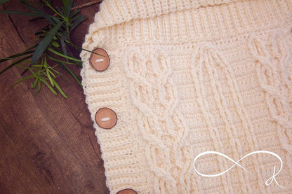 CROCHET PATTERN Infinity Baby Cocoon with Infinity Crochet! An exciting way to create stunning crochet cables! Newborn Crochet Pattern