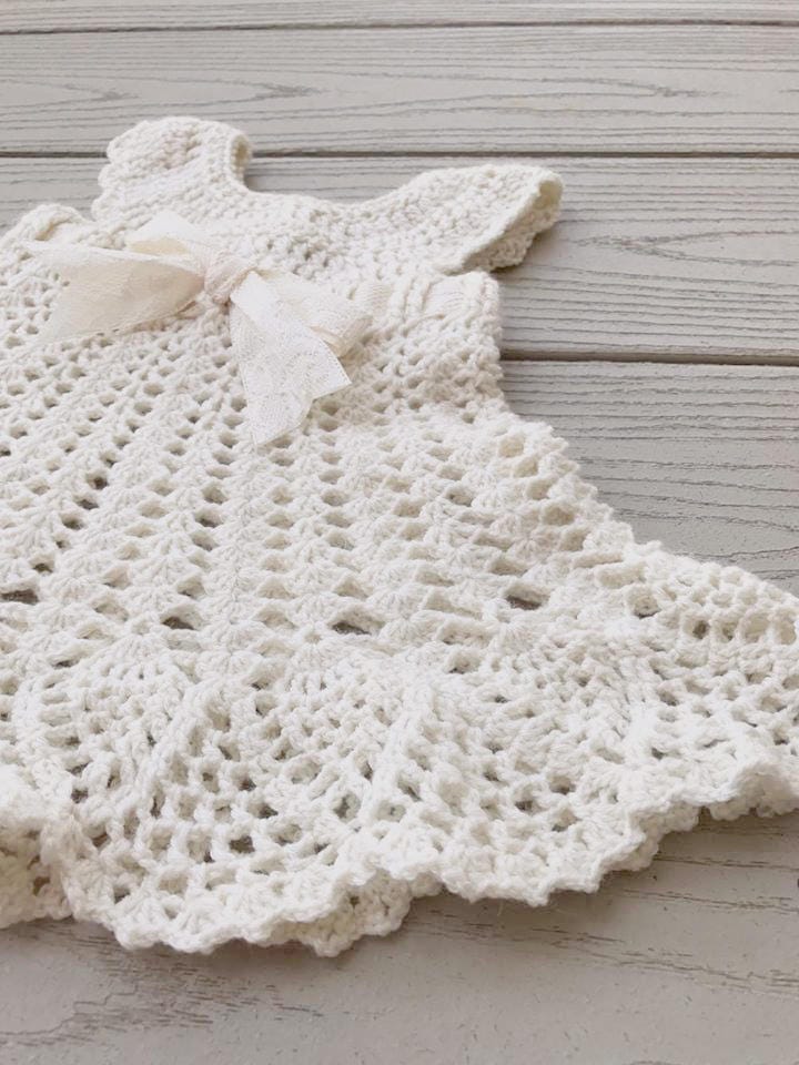 CROCHET PATTERN Sophia Heirloom Dress Crochet Pattern, Newborn to 3 months, Baptism, Blessing, Baby Gift, Beautiful Baby Dress