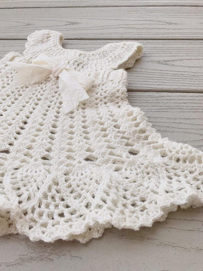 CROCHET PATTERN Sophia Heirloom Dress Crochet Pattern, Newborn to 3 months, Baptism, Blessing, Baby Gift, Beautiful Baby Dress