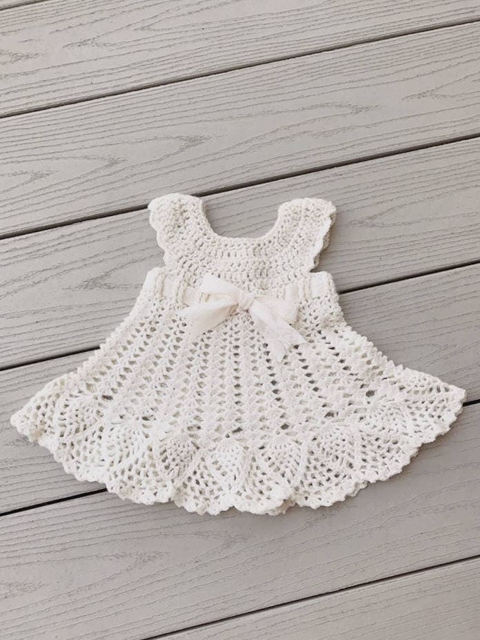 CROCHET PATTERN Sophia Heirloom Dress Crochet Pattern, Newborn to 3 months, Baptism, Blessing, Baby Gift, Beautiful Baby Dress