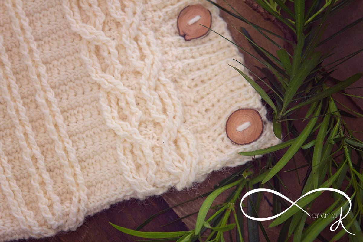 CROCHET PATTERN Infinity Baby Cocoon with Infinity Crochet! An exciting way to create stunning crochet cables! Newborn Crochet Pattern