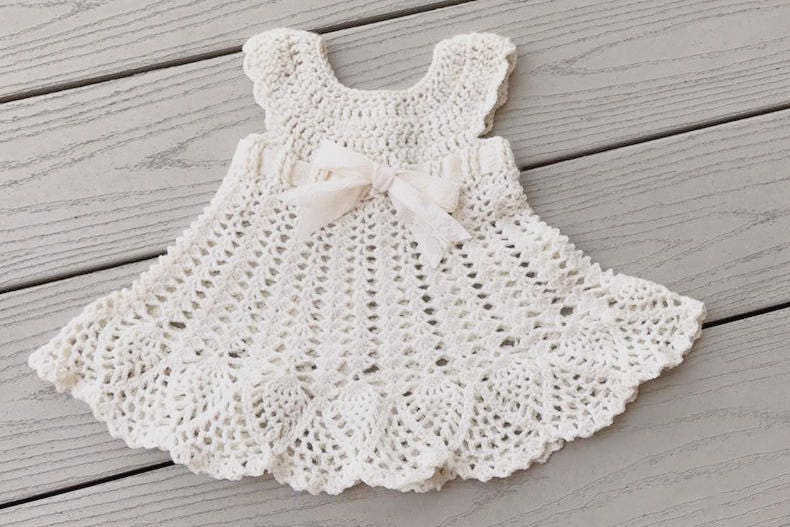 CROCHET PATTERN Sophia Heirloom Dress Crochet Pattern, Newborn to 3 months, Baptism, Blessing, Baby Gift, Beautiful Baby Dress