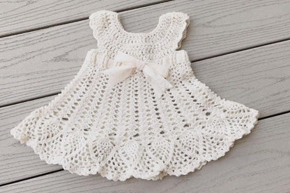 CROCHET PATTERN Sophia Heirloom Dress Crochet Pattern, Newborn to 3 months, Baptism, Blessing, Baby Gift, Beautiful Baby Dress