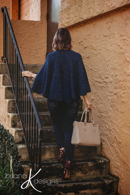 CROCHET PATTERN Crochet Posh Cape Jacket Pattern, DIY Jacket, Instant Download, Easy Crochet Pattern, Women's Fashion