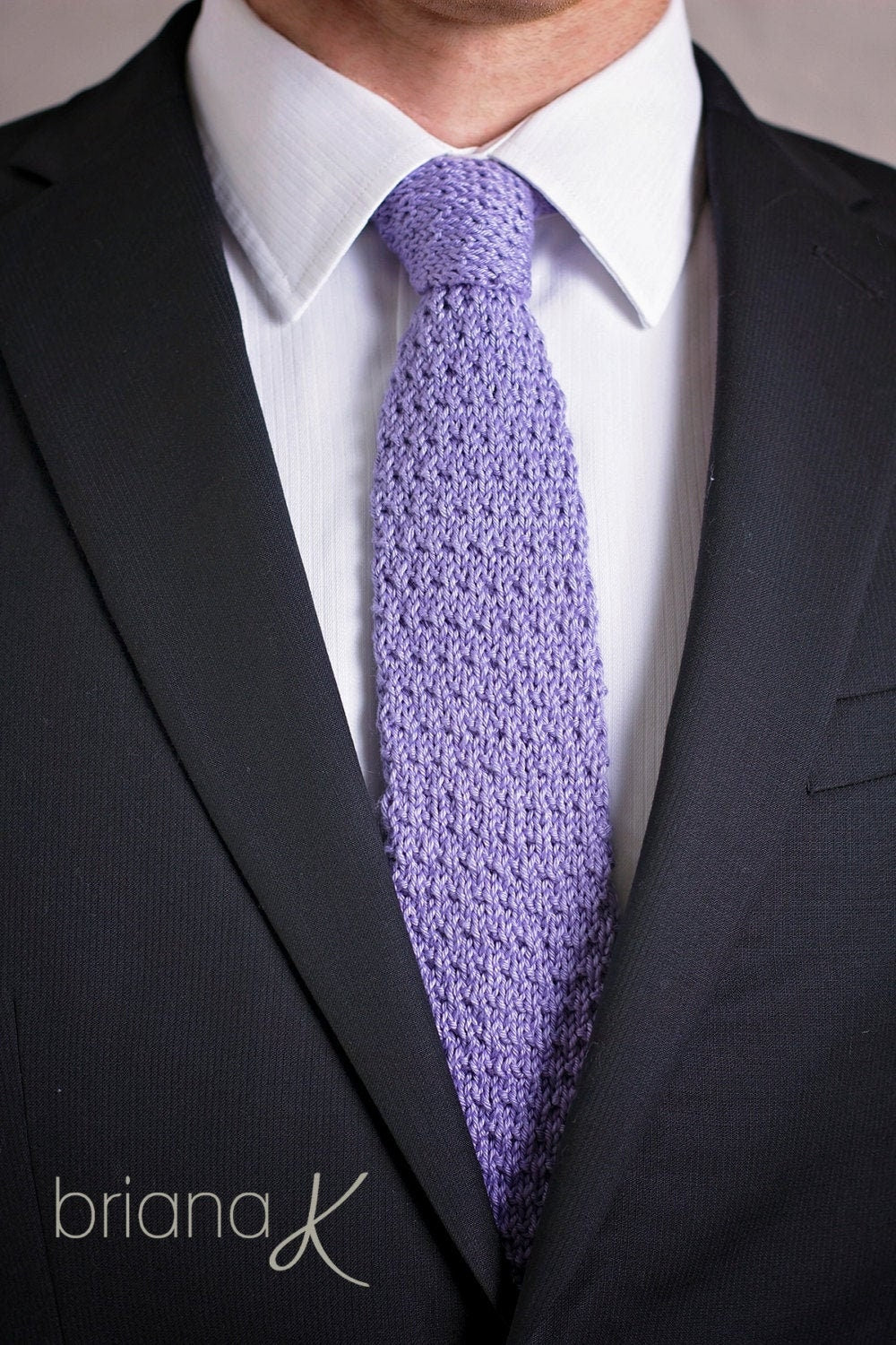KNIT PATTERN Knit Pattern Men's Tie Instant Download, Knit Men's Tie- Wakefield Design for Men, Men's Accessory, Business Attire, Men's Gift