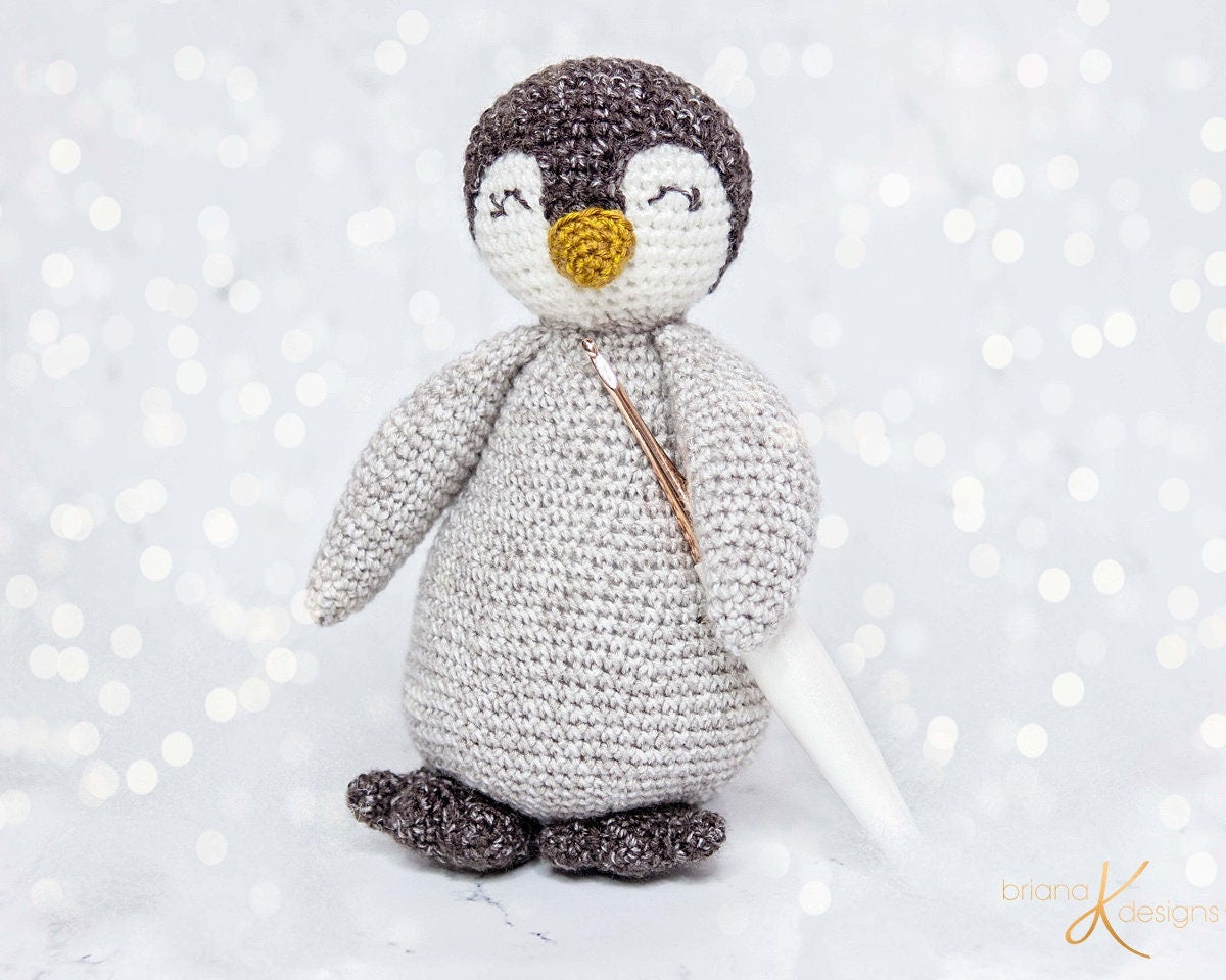 CROCHET PATTERN Penguin Crochet Buddy and Newborn Prop Instant Download, Includes instructions for stuffie buddy, bonnet, and wraps.