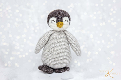 CROCHET PATTERN Penguin Crochet Buddy and Newborn Prop Instant Download, Includes instructions for stuffie buddy, bonnet, and wraps.