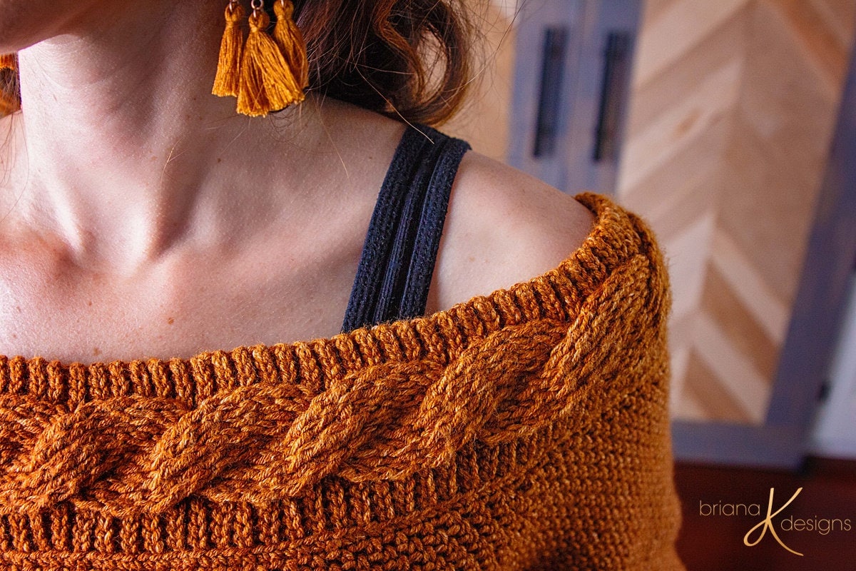 CROCHET PATTERN + VIDEO Valencia Infinity Cable Crochet Sweater Instant Download Size Small to 4x Crochet Pattern Fall & Winter Wear Fashion