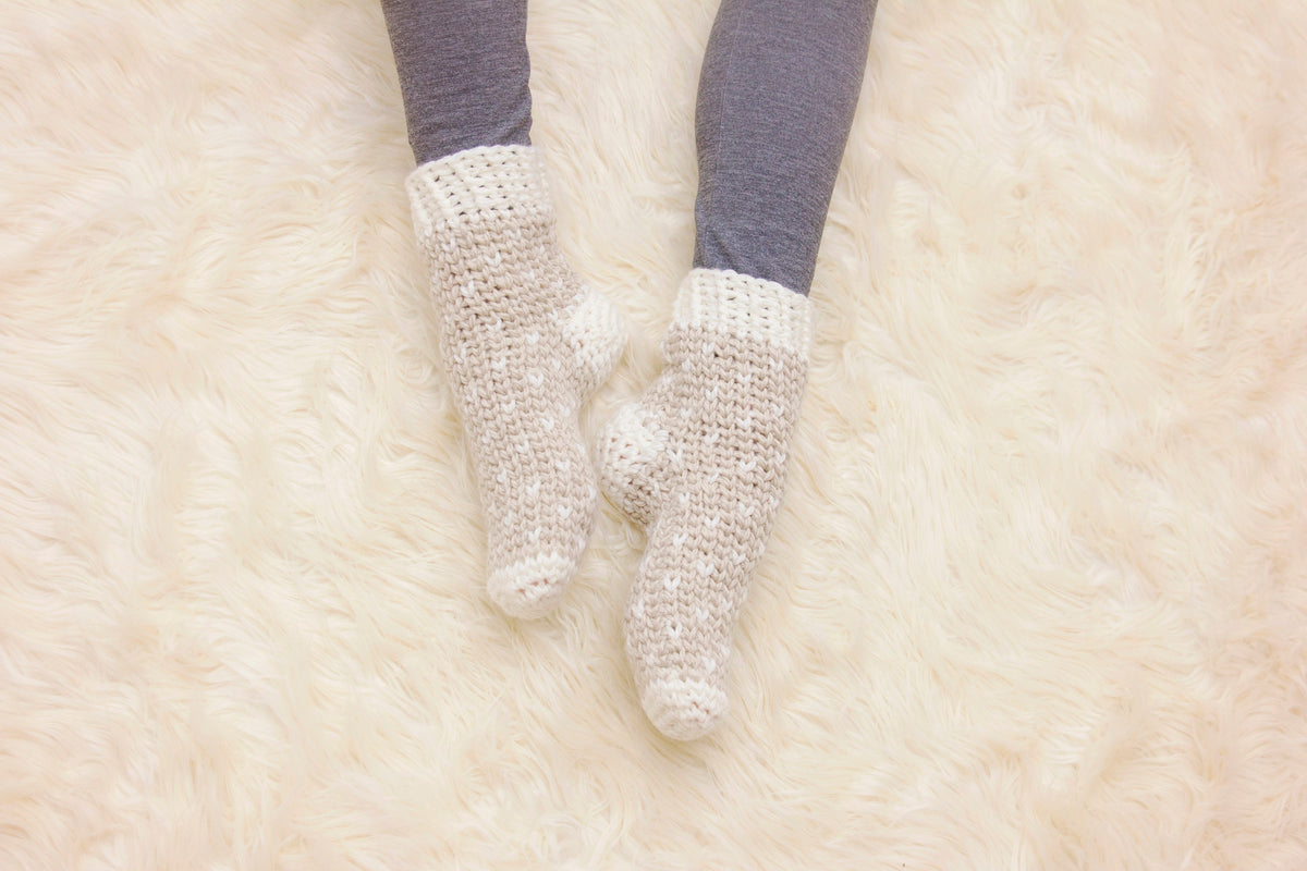 CROCHET PATTERN Winter Slipper Socks, Instant Download, popular easy to follow crochet pattern, women's fashion accessory, winter wear