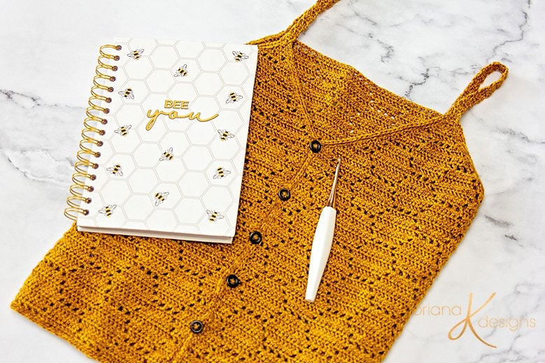 CROCHET PATTERN Honeycomb Crochet Tank Top Pattern, Size Small to 3x Crochet Pattern, Spring & Summer Women's Wear Fashion