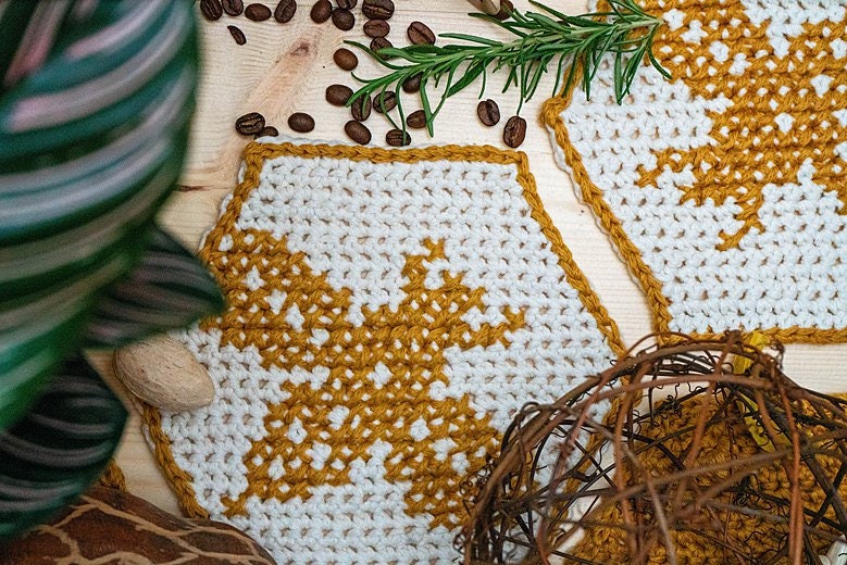 CROCHET PATTERN Honey Bee Crochet Blanket Instant Download PDF Pattern, Home Decor, Hexagon Quilt Style Crochet