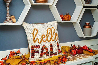 CROCHET PATTERN Hello Fall Crochet Pillow Cover Home Decor, Includes Chart, Holiday Fall Decor Crochet Pattern