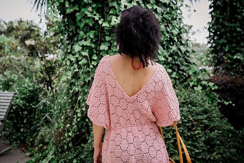 CROCHET PATTERN Hexagon Beach Summer Dress Cover-up Sun Kissed Pattern Crochet, Size Small to XL