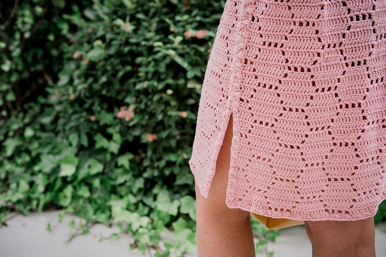 CROCHET PATTERN Hexagon Beach Summer Dress Cover-up Sun Kissed Pattern Crochet, Size Small to XL