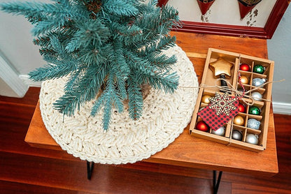 CROCHET PATTERN + VIDEO Wreath Tree Skirt Crochet Pattern, Home Decor, Holiday Crochet Decor Pattern, Christmas Home Decor