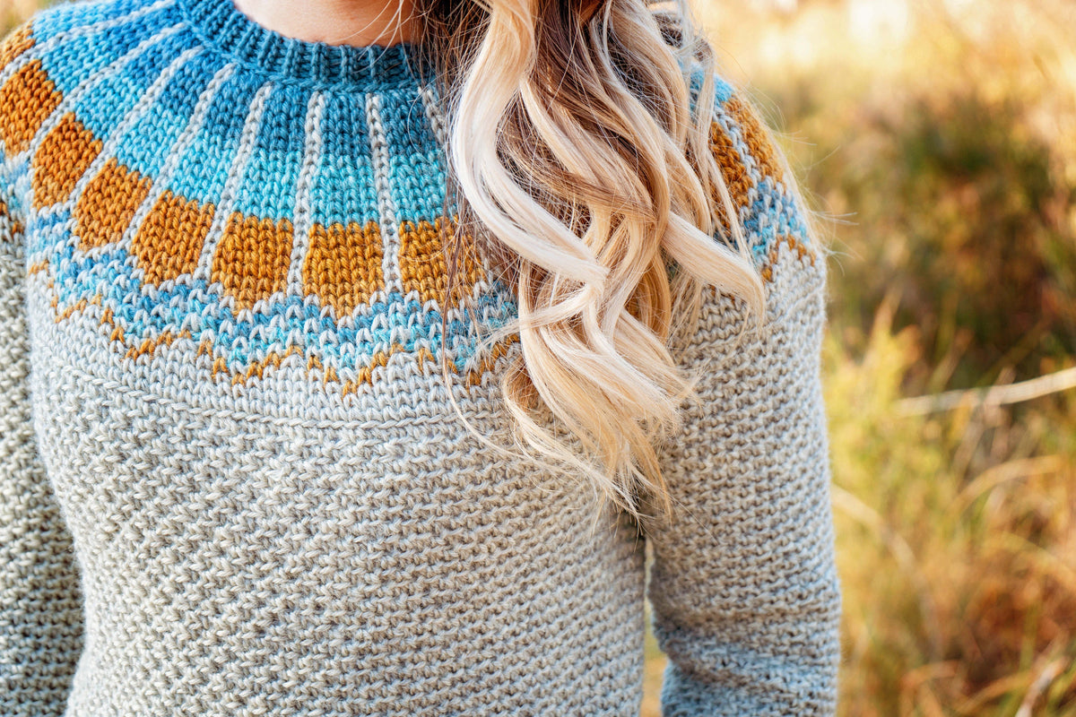 CROCHET PATTERN + VIDEO Traveler Fair Isle Crochet Sweater, xs to 5x sizes, Pullover Crochet Colorwork Pattern, Video Tutorial Incl.
