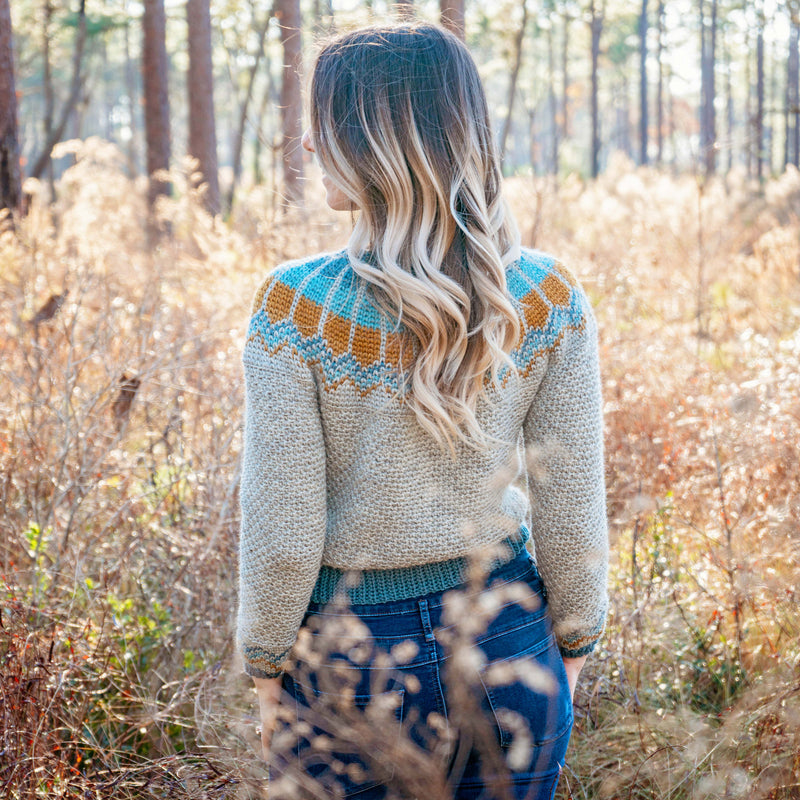CROCHET PATTERN + VIDEO Traveler Fair Isle Crochet Sweater, xs to 5x sizes, Pullover Crochet Colorwork Pattern, Video Tutorial Incl.