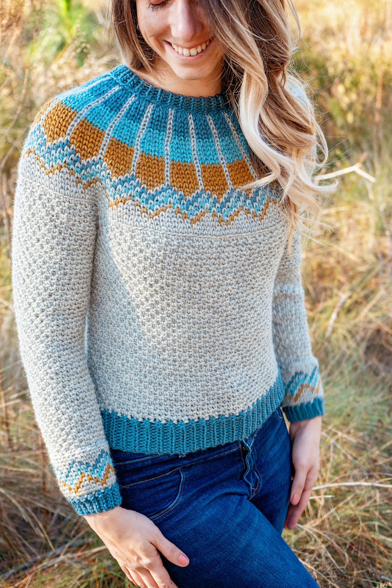 CROCHET PATTERN + VIDEO Traveler Fair Isle Crochet Sweater, xs to 5x sizes, Pullover Crochet Colorwork Pattern, Video Tutorial Incl.