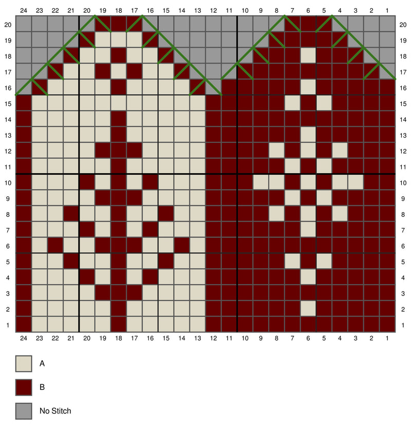 CROCHET PATTERN Deer Fair Isle Crochet Mitten Pattern, One Size Crochet Pattern, Winter Glove Mitten Accessories