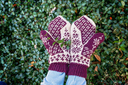 CROCHET PATTERN Deer Fair Isle Crochet Mitten Pattern, One Size Crochet Pattern, Winter Glove Mitten Accessories