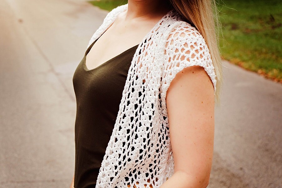 Long Summer Duster crochet pattern photo 9
