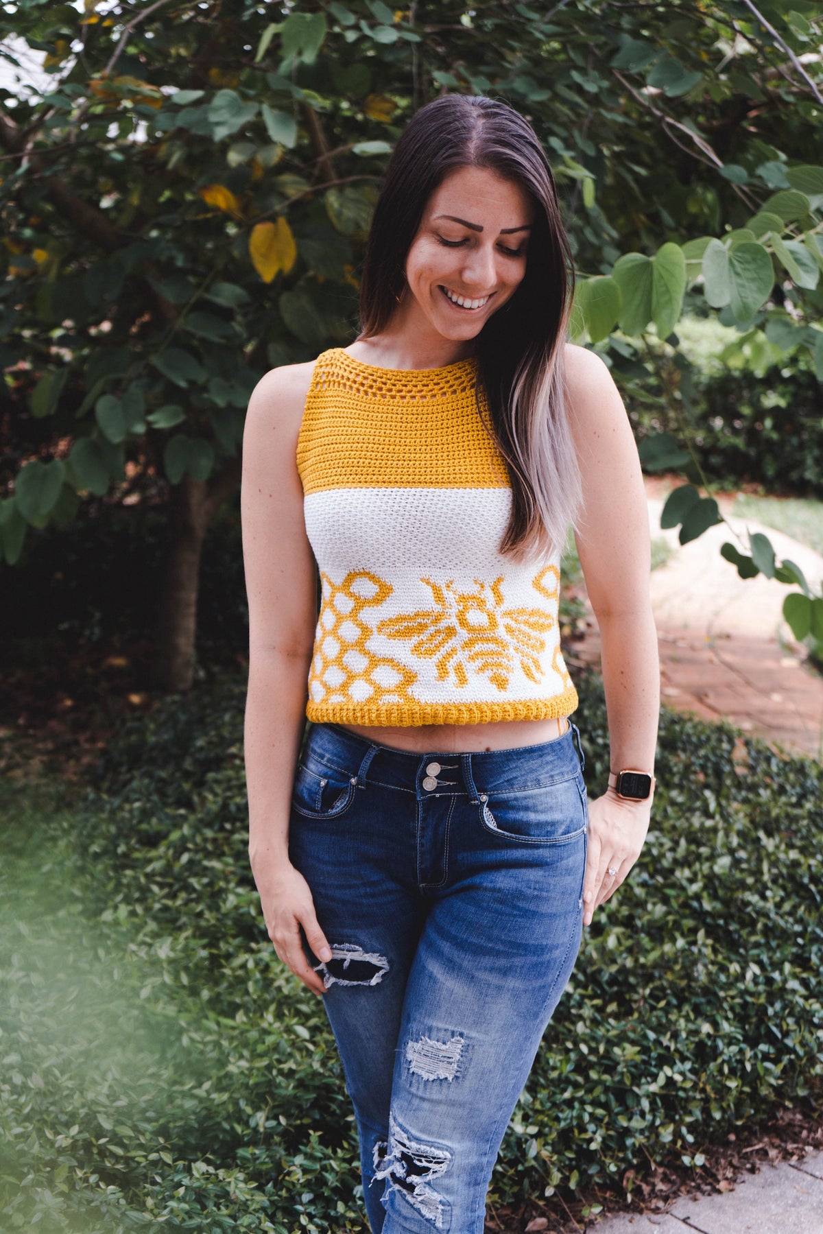 CROCHET PATTERN + VIDEO Queen Bee Crochet Tank Top Pattern, Size xxs to 5x Crochet Pattern, Spring & Summer Women's Wear Fashion