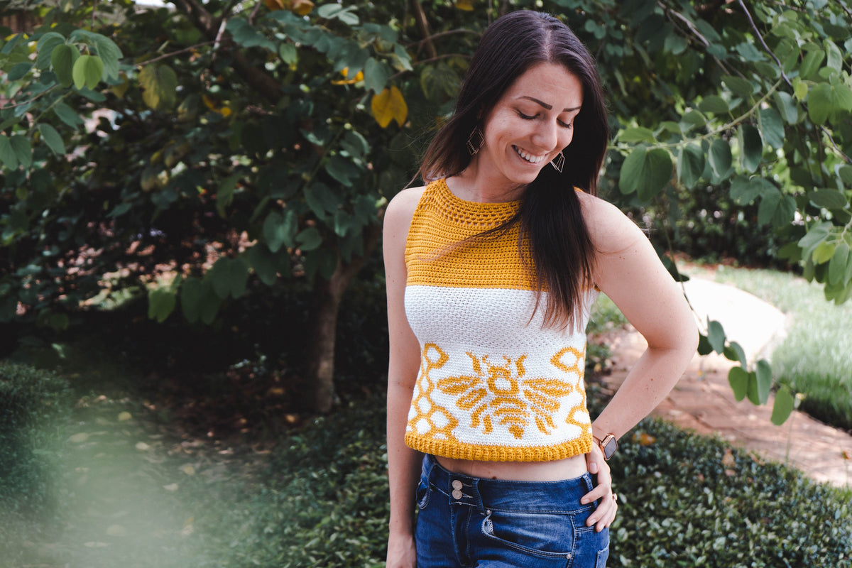 CROCHET PATTERN + VIDEO Queen Bee Crochet Tank Top Pattern, Size xxs to 5x Crochet Pattern, Spring & Summer Women's Wear Fashion