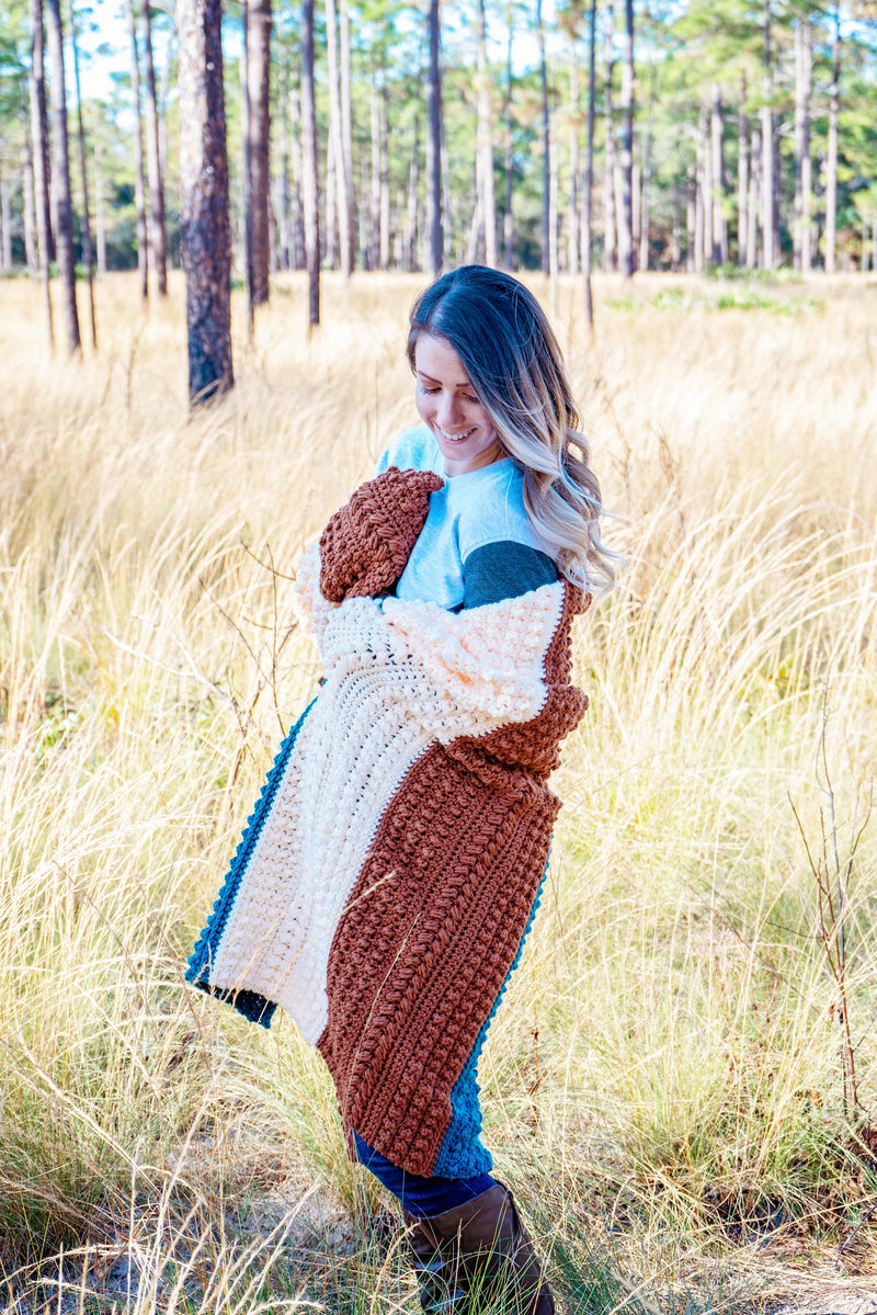 CROCHET PATTERN + VIDEO Sanibel Crochet Blanket, Home Decor, Crochet Video Tutorial Included, Diy Crochet Blanket