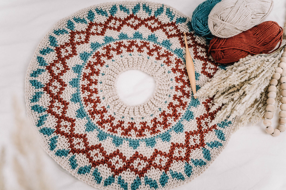 CROCHET PATTERN + VIDEO Arizona Fair Isle Crochet Sweater Dress, xs-5x sizes, Pullover Crochet Colorwork Pattern, Video Tutorial Incl.
