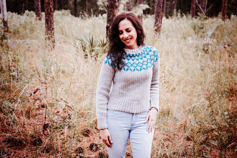 CROCHET PATTERN + VIDEO Arizona Fair Isle Crochet Sweater Dress, xs-5x sizes, Pullover Crochet Colorwork Pattern, Video Tutorial Incl.