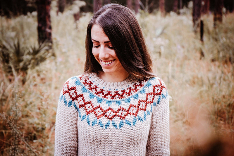 CROCHET PATTERN + VIDEO Arizona Fair Isle Crochet Sweater Dress, xs-5x sizes, Pullover Crochet Colorwork Pattern, Video Tutorial Incl.