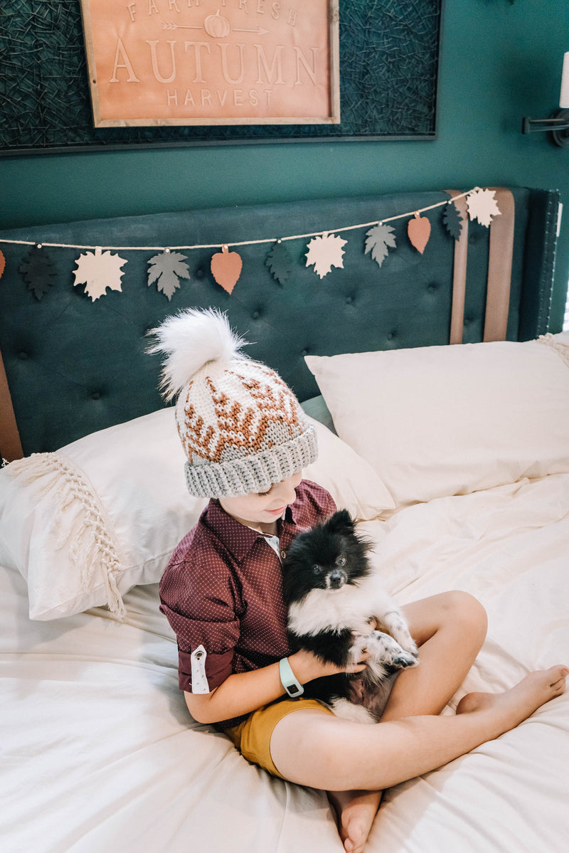 CROCHET PATTERN + VIDEO Pine Fair Isle Hat Pattern, Baby to Adult Men's Sizes, Top Down Colorwork Pattern, Crochet Beanie Colorwork